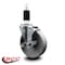 Service Caster 5'' Semi Steel Swivel 1-3/8'' Expanding Stem Caster with Brake SCC-EX20S515-SSR-TLB-138 - alternate 3